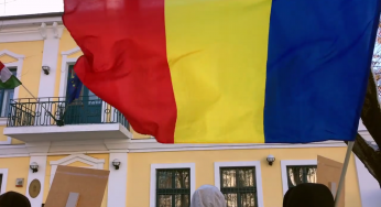 Protest în fața Ambasadei Ungariei la Chișinău
