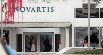 Anarhiștii greci au atacat duminică sediul din Atena al grupului farmaceutic elveţian Novartis