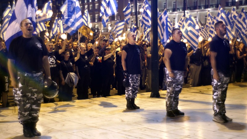 Demonstratii uriașe în Grecia