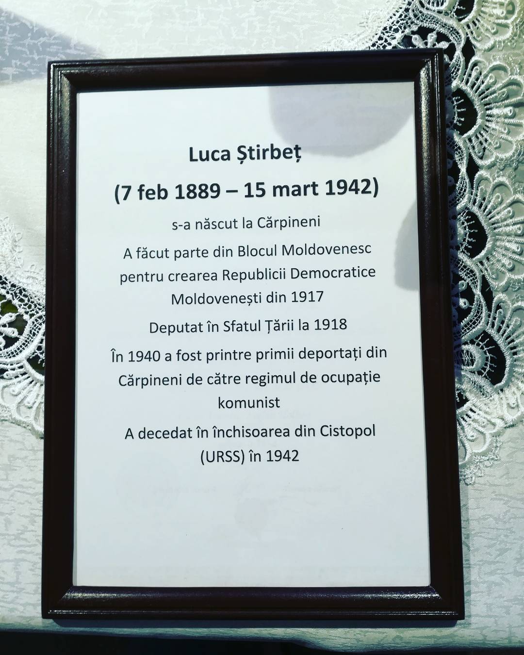 Luca Știrbeț – 129 ani de la naștere
