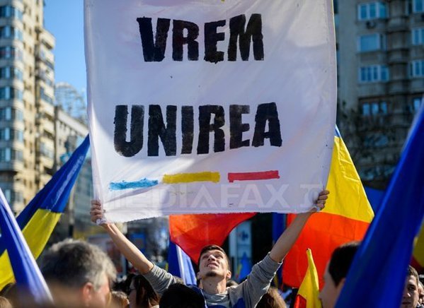 Marș la Chișinău de ziua Nationala a României