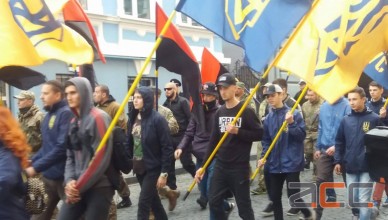 Naționaliștii ucraineni au protestat în fața Consulatului General al României la Cernăuți împotriva „unor pretenții teritoriale ascunse ale Bucureștiului”