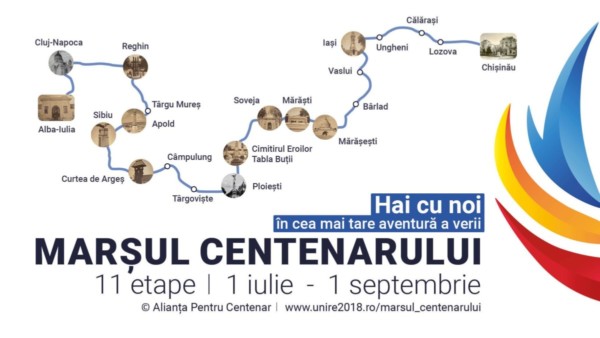 Alba-Iulia- Chișinău: Unioniștii cheamă la „Marșul Centenarului” ,de la Alba Iulia la Chișinău, pe jos