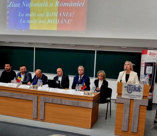 De ziua națională a României, Uniunea Geodezilor din România au deschis filiala în R. Moldova
