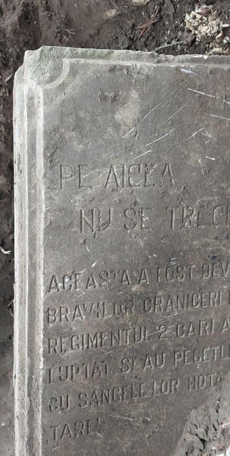 ”PE AICI NU SE TRECE”- Monument proaspăt descoperit la Olanesti, pe malul Nistrului.